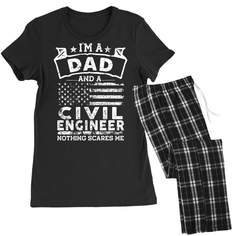 Im A Dad And Civil Engineer Nothing Scares Me Musi Women's Pajamas Set by cheidyseguelx | Artistshot