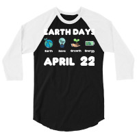 Earth Day April 3/4 Sleeve Shirt | Artistshot