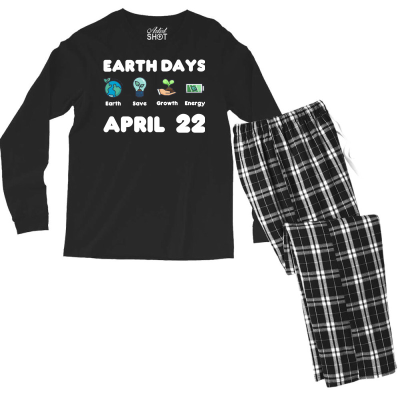 Earth Day April Men's Long Sleeve Pajama Set by axmyabrielg | Artistshot