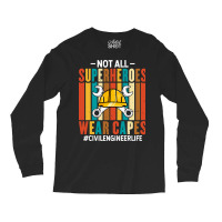 Proud Civil Engineer Life Funny Retro Civil Engine Long Sleeve Shirts | Artistshot