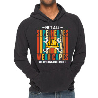 Proud Civil Engineer Life Funny Retro Civil Engine Vintage Hoodie | Artistshot