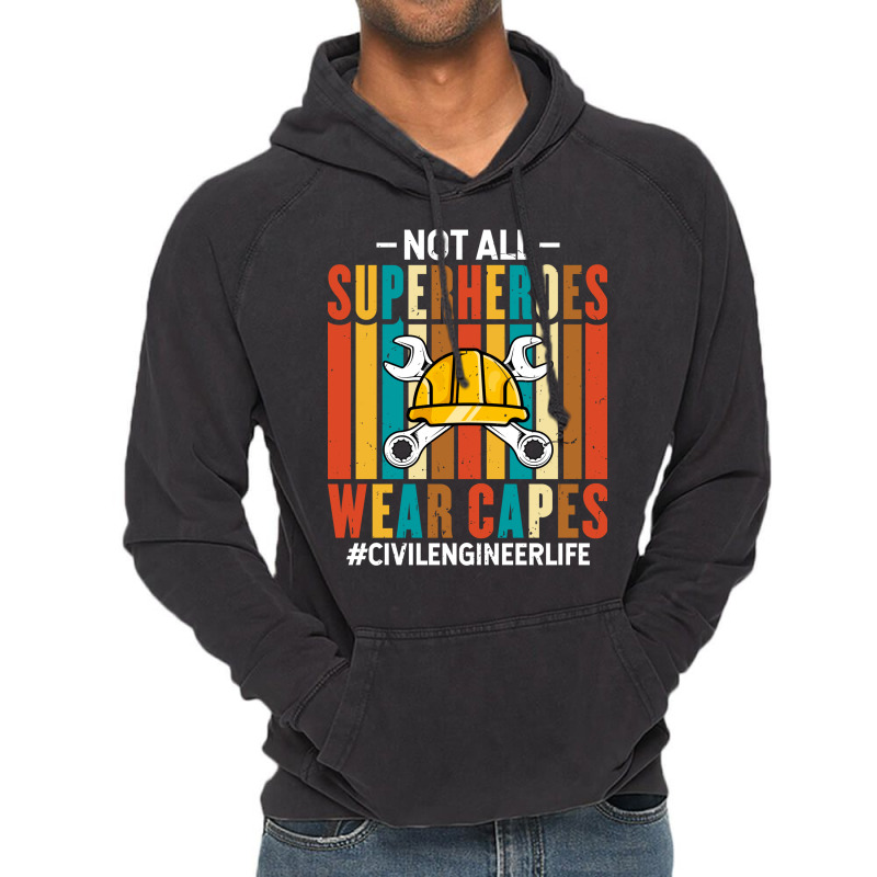 Proud Civil Engineer Life Funny Retro Civil Engine Vintage Hoodie by zemkamajoor1 | Artistshot