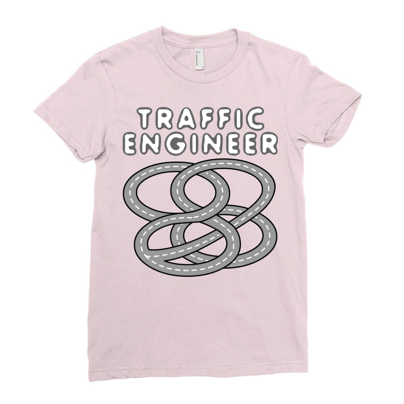 Traffic Engineer Highway Interchange Aesthetic Ladies Fitted T-Shirt by shippesaruura | Artistshot