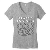 Traffic Engineer Highway Interchange Aesthetic Women's V-neck T-shirt | Artistshot