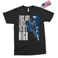 Climbing This Guy Likes To Get High Exclusive T-shirt | Artistshot