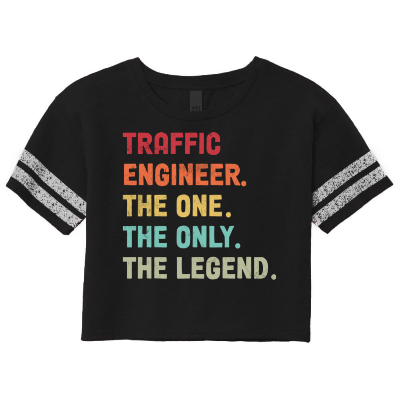 Traffic Engineer The One The Legend Design Scorecard Crop Tee by shippesaruura | Artistshot