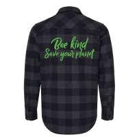 Bee Kind Save Your Planet Travel Flannel Shirt | Artistshot