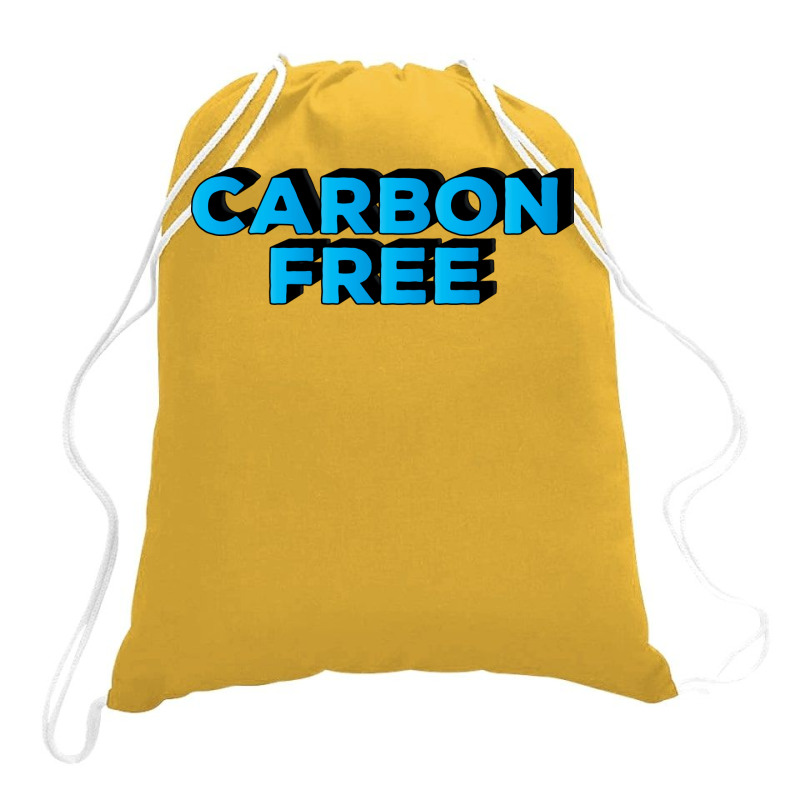 Carbon Free Cool Drawstring Bags | Artistshot