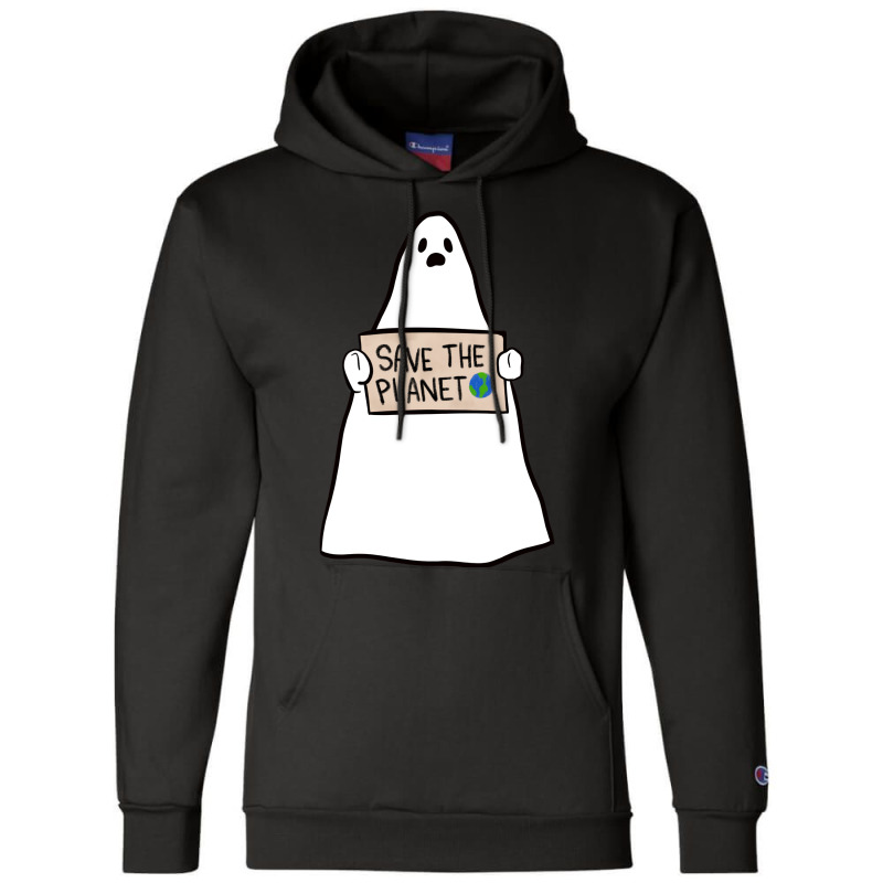 Climate Change Ghost Halloween Summer Champion Hoodie | Artistshot