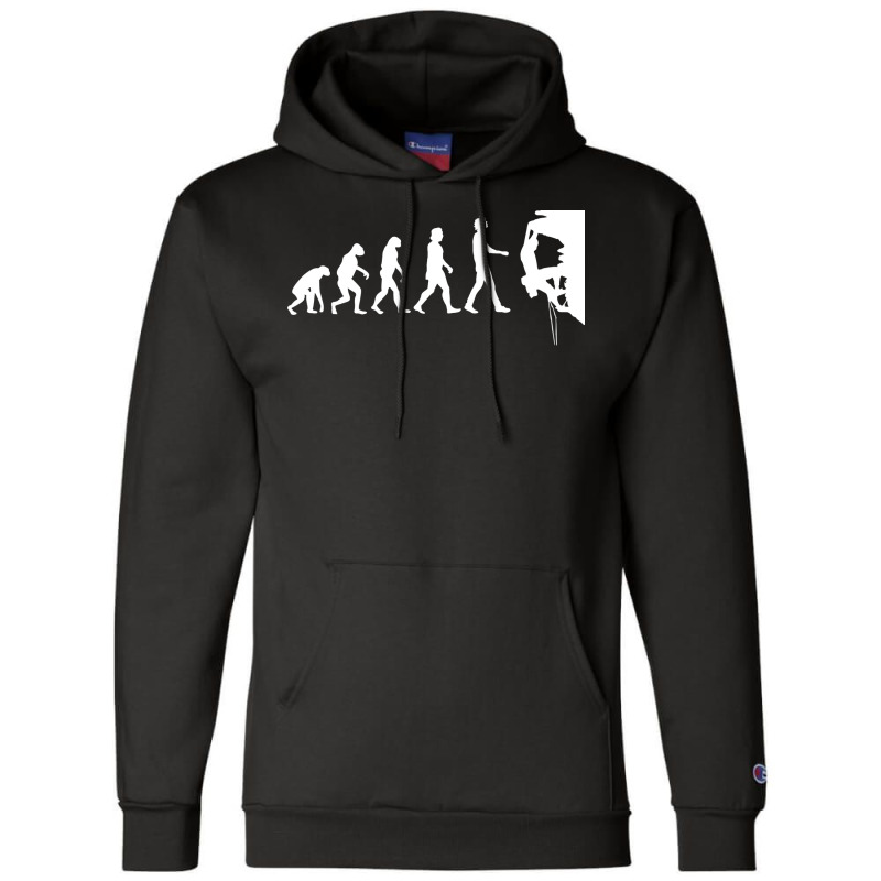 Climber Boulder Evolution Climbing Sport Gift Champion Hoodie | Artistshot