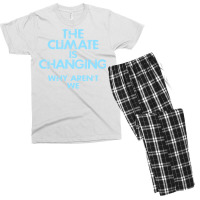 Fight Global Warming Retro Men's T-shirt Pajama Set | Artistshot