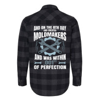 On The 8th Day God Created Moldmaker Machinist Hip Flannel Shirt | Artistshot