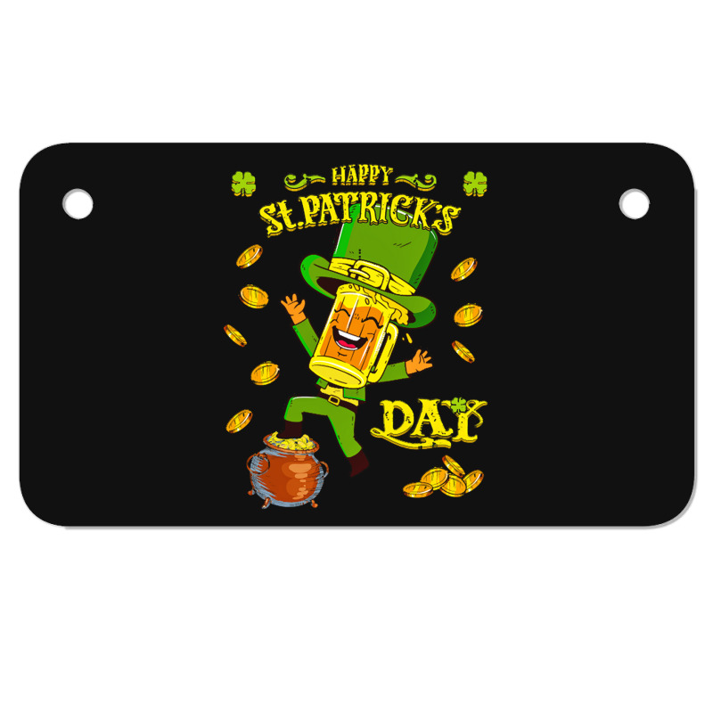 St Patrick T Shirt Happy St Patricks Day Motorcycle License Plate | Artistshot