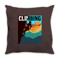 Climbing Climbing Womens Throw Pillow | Artistshot