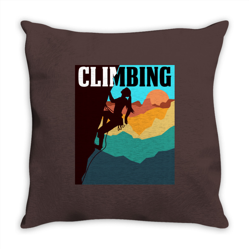 Climbing Climbing Womens Throw Pillow | Artistshot