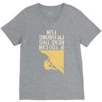 Climber Im Having Fun Climbing Bouldering 80s V-neck Tee | Artistshot