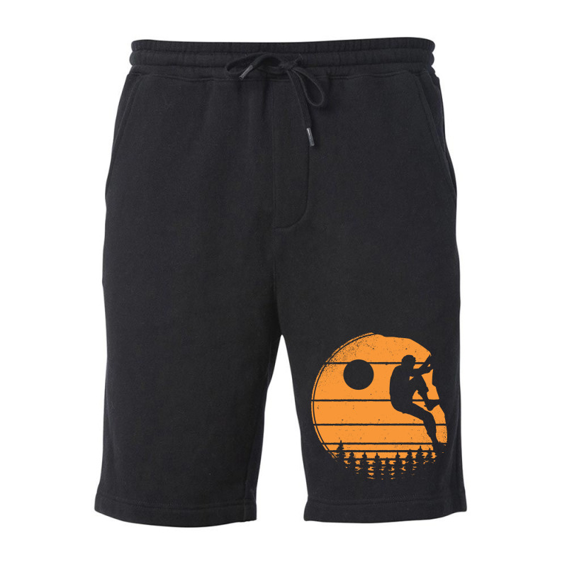 Bouldering Climber Outdoor Rock Climbing Travel Fleece Short | Artistshot