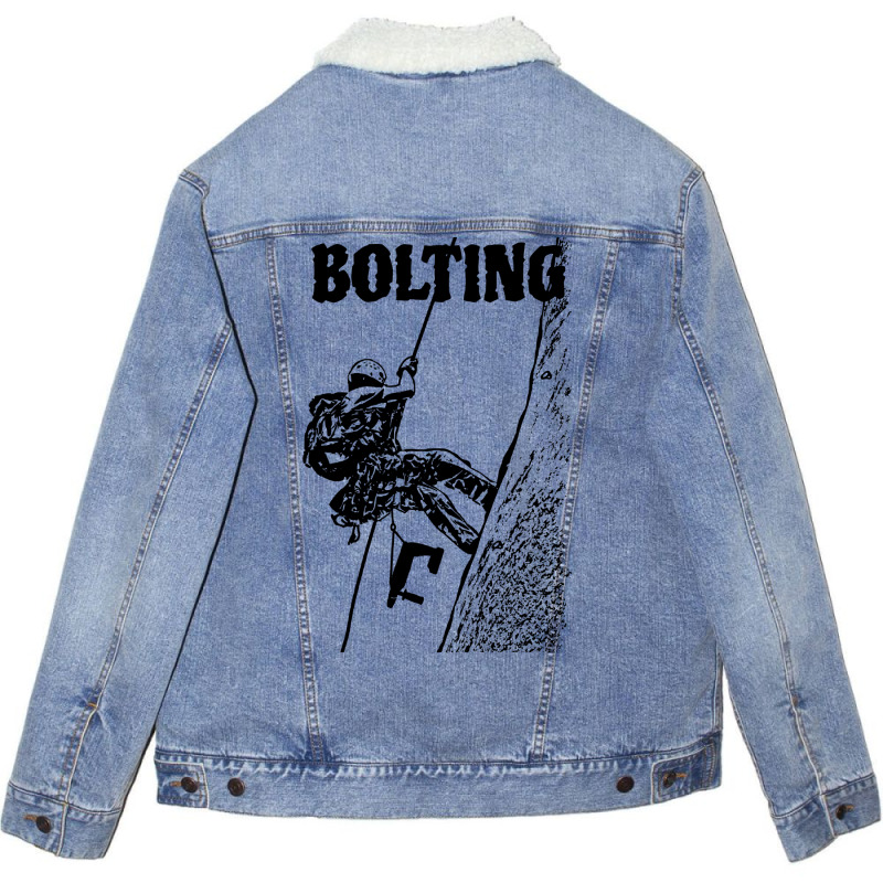 Climbing Bolting Unisex Sherpa-lined Denim Jacket | Artistshot