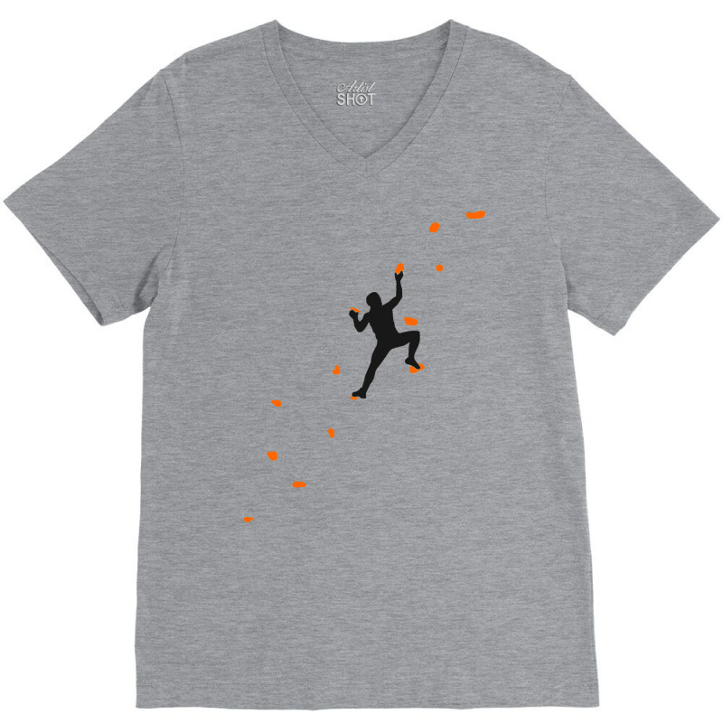 Climbing Wall Sport Climbing Climber Bouldering Cu V-neck Tee | Artistshot