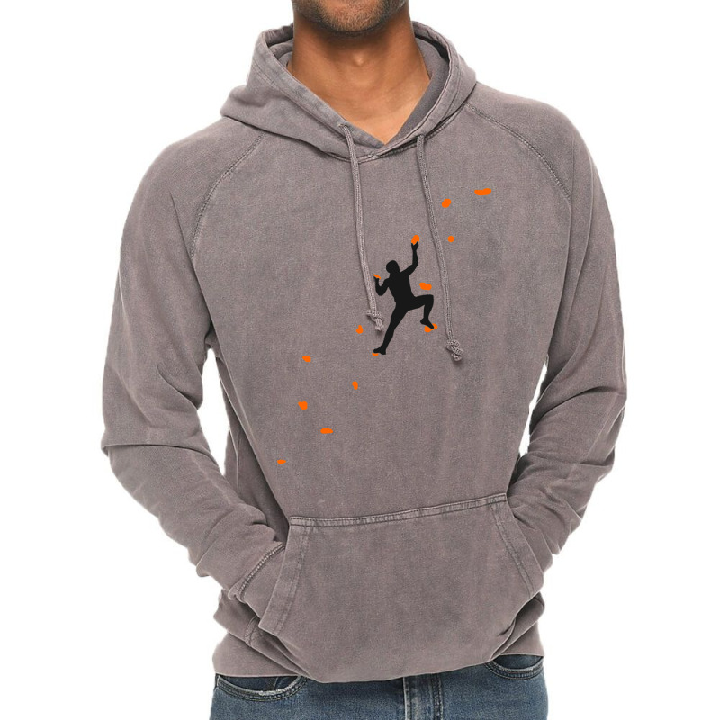 Climbing Wall Sport Climbing Climber Bouldering Cu Vintage Hoodie | Artistshot