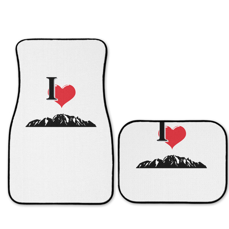 I Love Mountains Climbing Mountain Outdoors Nature Full Set Car Mats | Artistshot