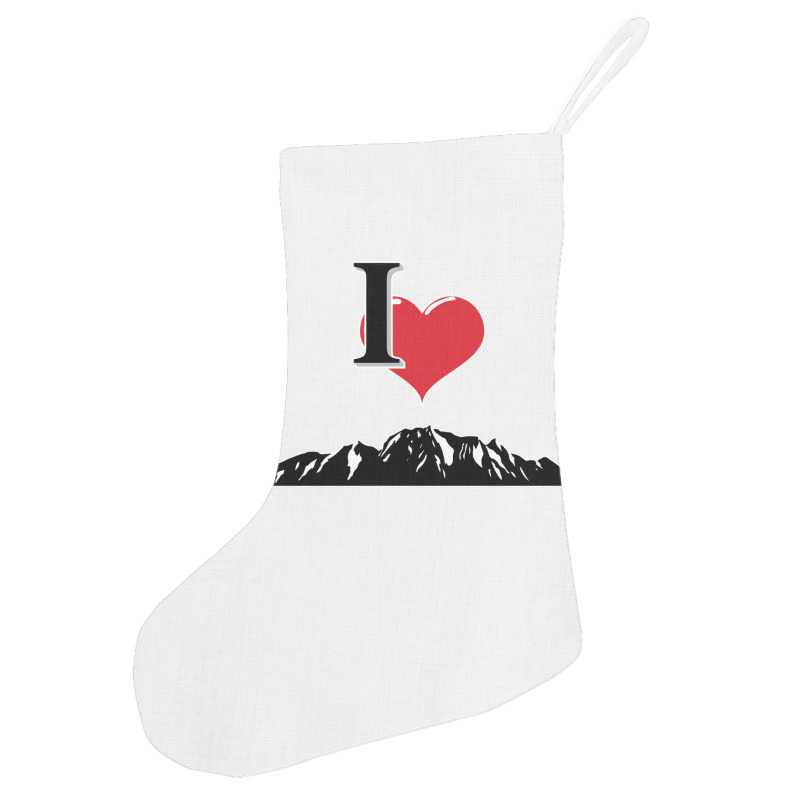 I Love Mountains Climbing Mountain Outdoors Nature Holiday Stocking | Artistshot