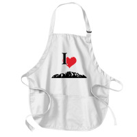 I Love Mountains Climbing Mountain Outdoors Nature Medium-length Apron | Artistshot