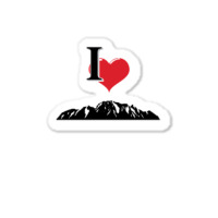 I Love Mountains Climbing Mountain Outdoors Nature Sticker | Artistshot