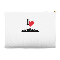 I Love Mountains Climbing Mountain Outdoors Nature Accessory Pouches | Artistshot