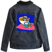 Hungry Humanity 1 Cute Unisex Sherpa-lined Denim Jacket | Artistshot