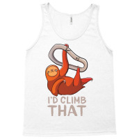 Funny Sloth Bouldering Gift For Rock Climbers Red Tank Top | Artistshot