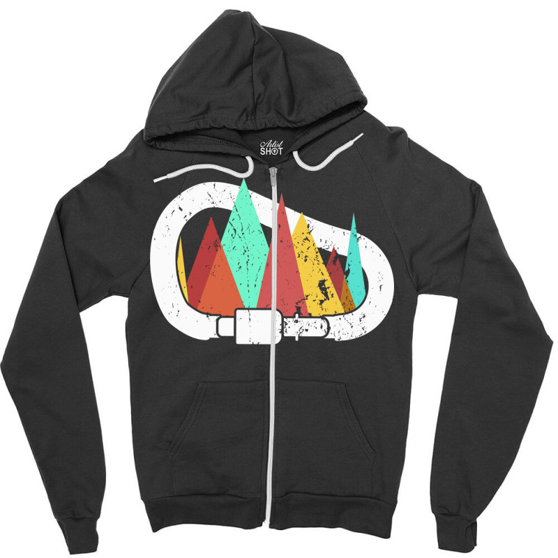 Mountains Carabiners Boulder Climbing Climbing Boy Zipper Hoodie | Artistshot