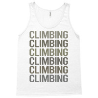 Gray Text Art Climbing Climb Climber Vintage Tank Top | Artistshot