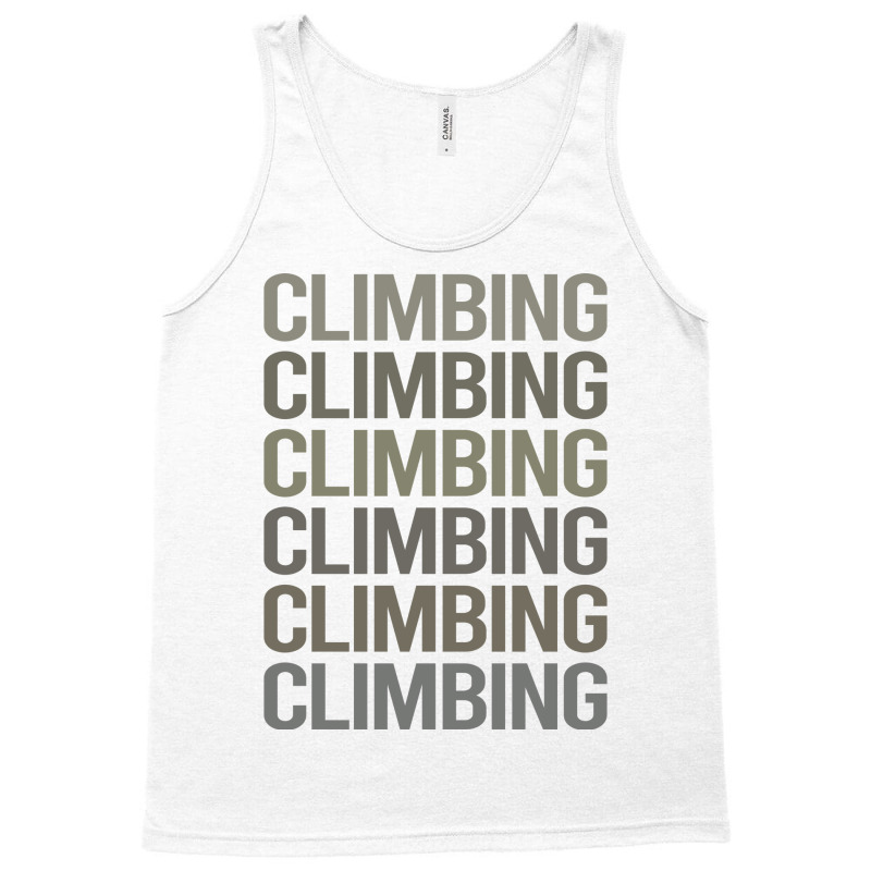 Gray Text Art Climbing Climb Climber Vintage Tank Top | Artistshot