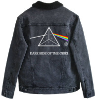 Dark Side Of The Crux Red Unisex Sherpa-lined Denim Jacket | Artistshot