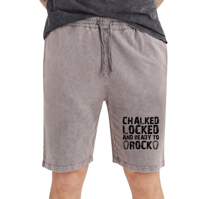 Climber Chalked Locked Ready To Rock Vintage Short | Artistshot