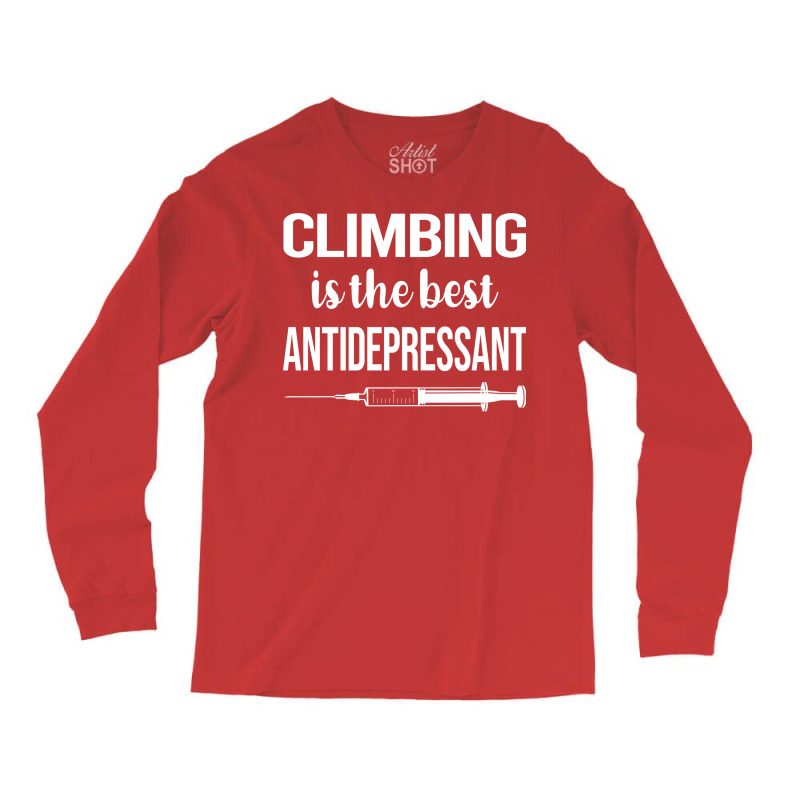 Antidepressant Climbing Climb Climber Girl Long Sleeve Shirts | Artistshot