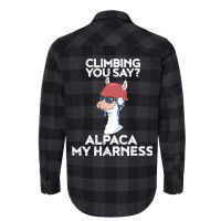 Climbing Alpaca My Harness Funny Sport Gift Boy Flannel Shirt | Artistshot