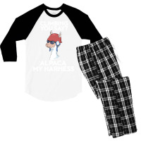 Climbing Alpaca My Harness Funny Sport Gift Boy Men's 3/4 Sleeve Pajama Set | Artistshot