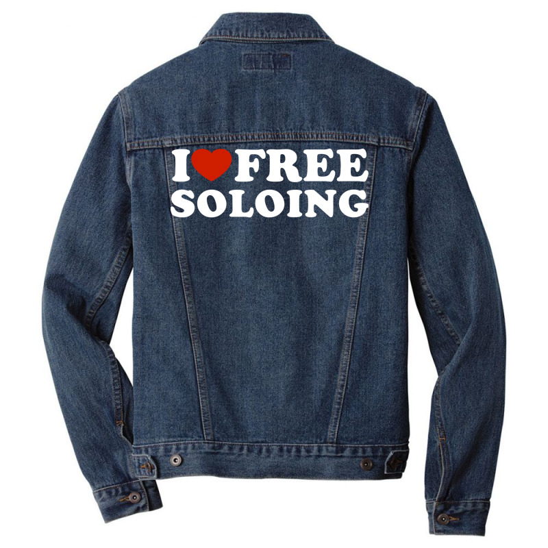 I Love Climbing Cool Men Denim Jacket | Artistshot