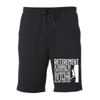 Retirement Rock Climbing 80s Fleece Short | Artistshot