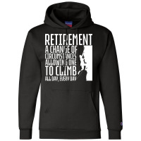 Retirement Rock Climbing 80s Champion Hoodie | Artistshot