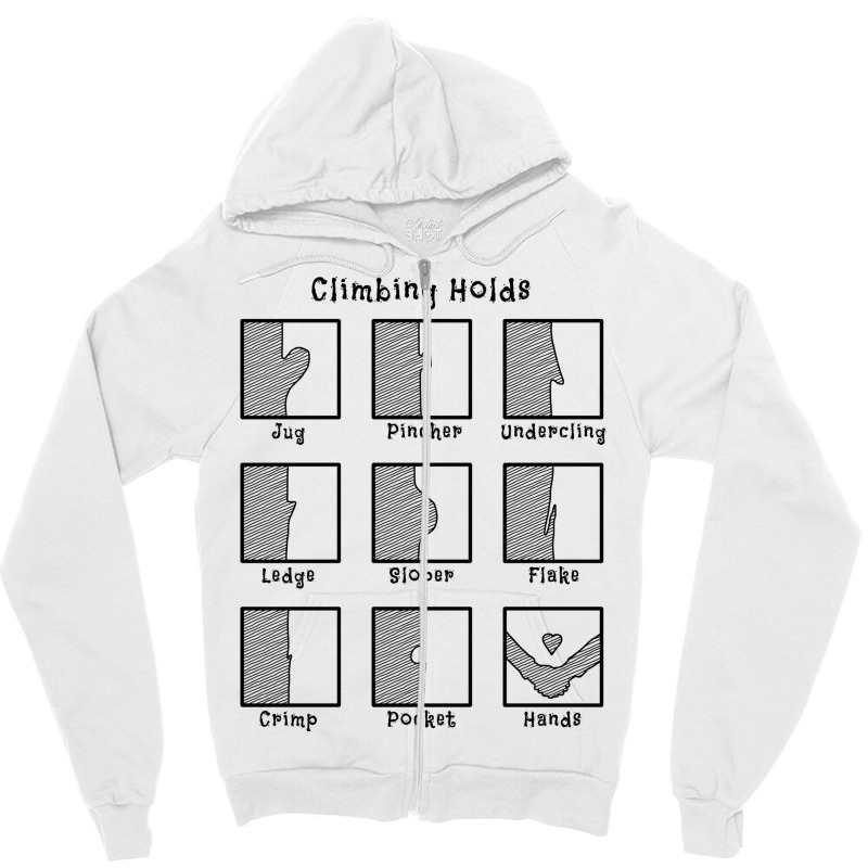 Climbing Holds Girl Zipper Hoodie | Artistshot