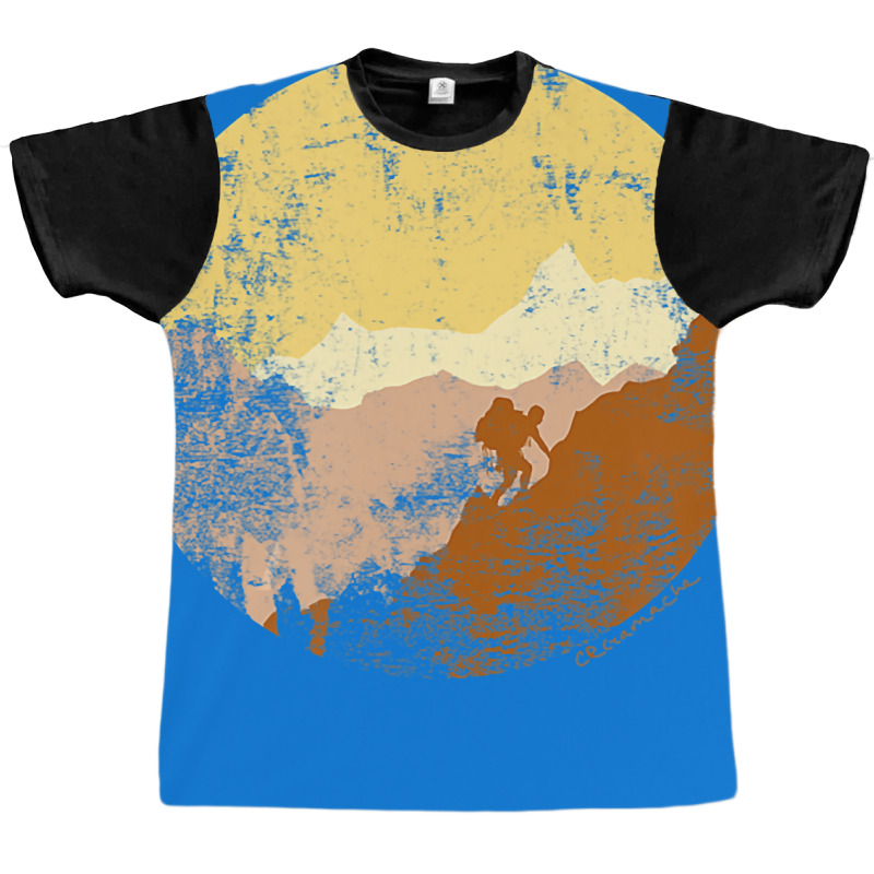 Mountain Climbing Hiking Climber Mountains Wildern Graphic T-shirt | Artistshot