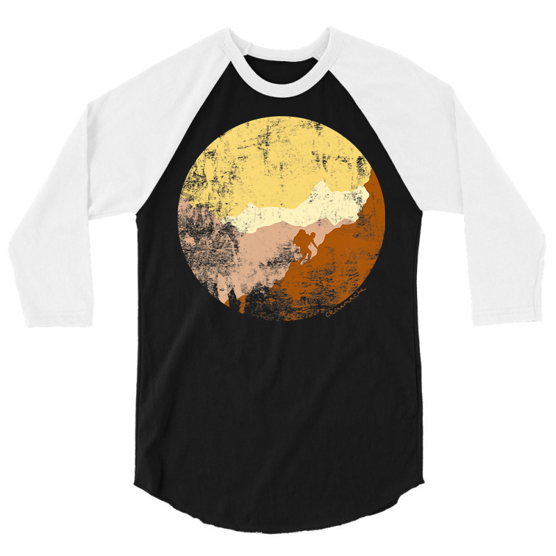 Mountain Climbing Hiking Climber Mountains Wildern 3/4 Sleeve Shirt | Artistshot