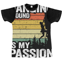 Hanging Around Is My Passion Funny Climbing Hippie Graphic T-shirt | Artistshot