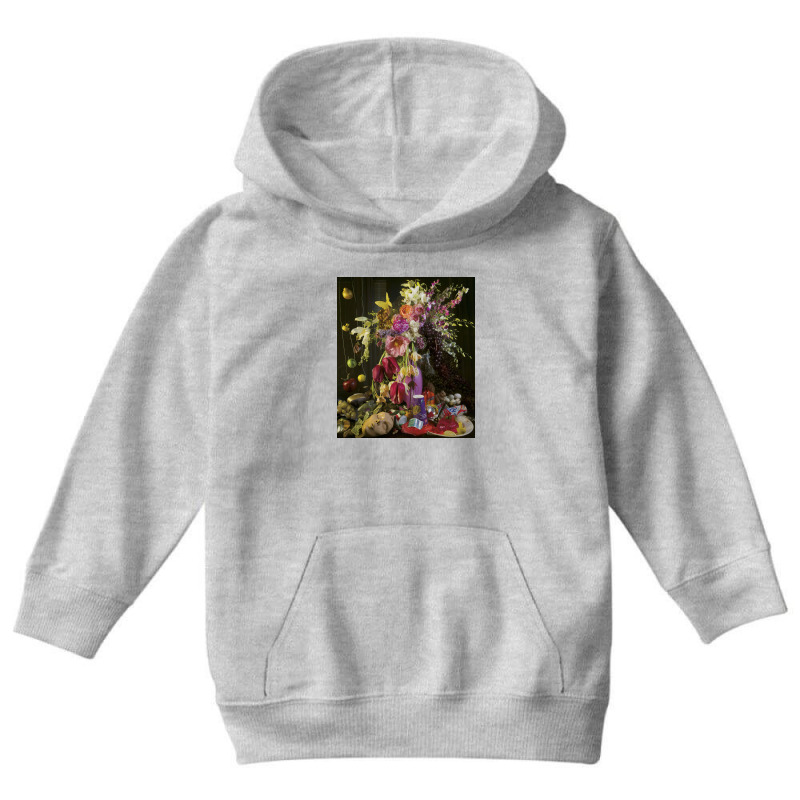 Flower And Face Youth Hoodie | Artistshot