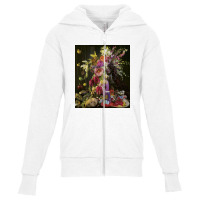 Flower And Face Youth Zipper Hoodie | Artistshot