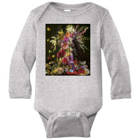 Flower And Face Long Sleeve Baby Bodysuit | Artistshot