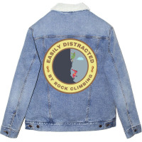 Easily Distracted Girl Unisex Sherpa-lined Denim Jacket | Artistshot